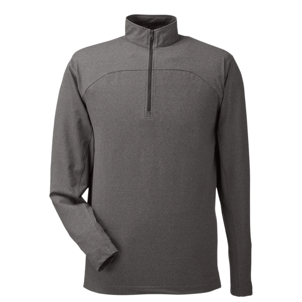 Spyder Men's Spyre Quarter-Zip Pullover, Black Frost, Front view