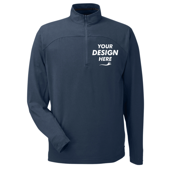Spyder Men's Spyre Quarter-Zip Pullover, Frontier Frost, Front view, Mockup