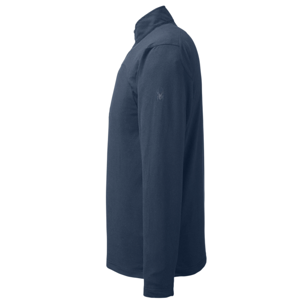Spyder Men's Spyre Quarter-Zip Pullover, Frontier Frost, Left Sleeve view