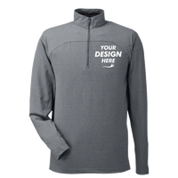 Spyder Men's Spyre Quarter-Zip Pullover, Polar Frost, Front view, Mockup
