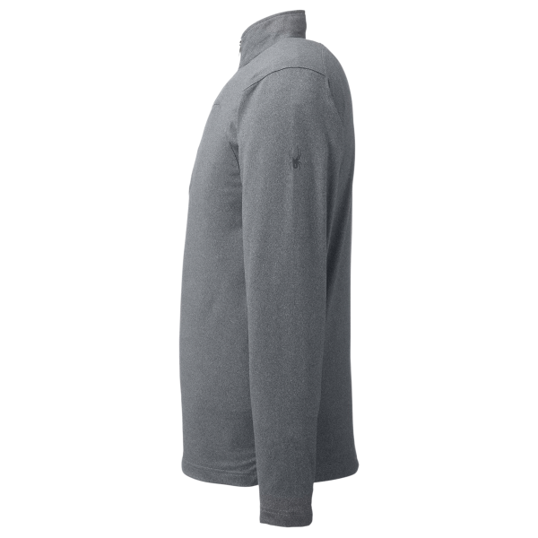 Spyder Men's Spyre Quarter-Zip Pullover, Polar Frost, Left Sleeve view