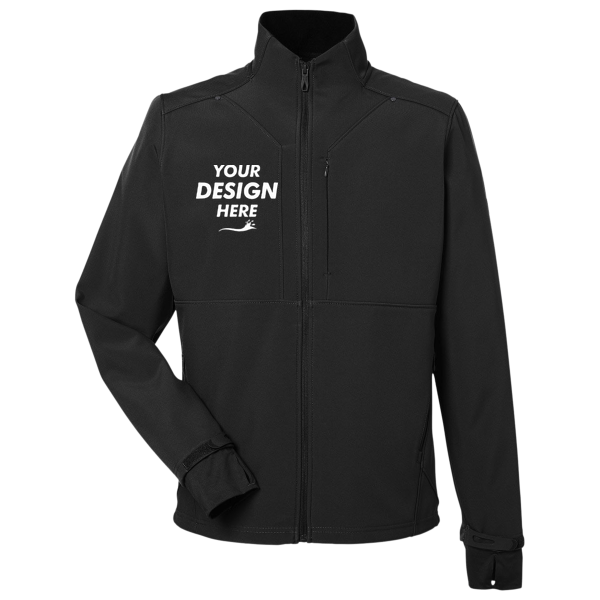 Spyder Men's Touring Jacket, Black, Front view, Mockup