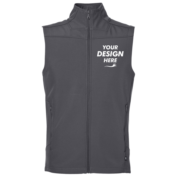 Spyder Men's Touring Vest, Polar, Front view, Mockup