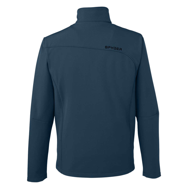 Spyder Men's Transport Soft Shell Jacket, Frontier / Black, Back view