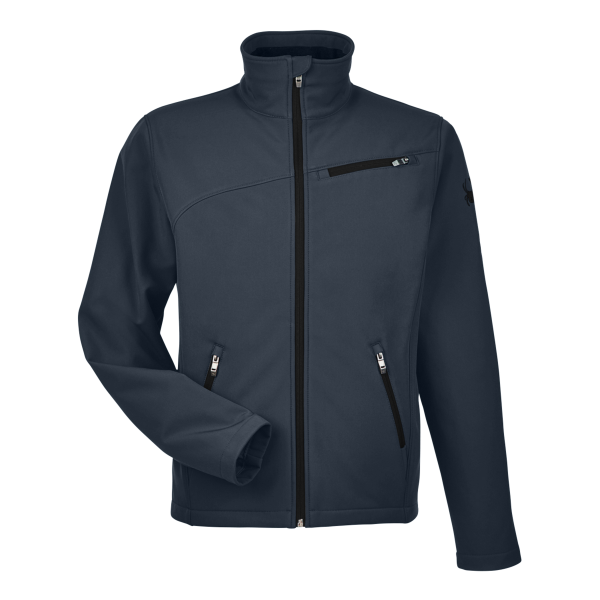Spyder Men's Transport Soft Shell Jacket, Frontier / Black, Front view