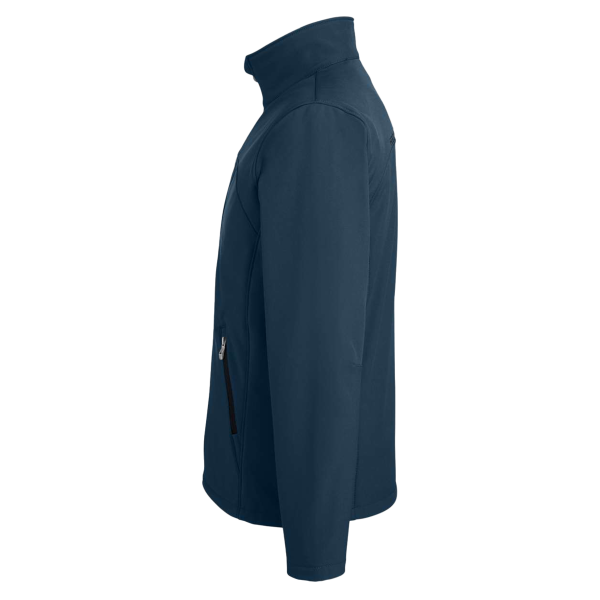 Spyder Men's Transport Soft Shell Jacket, Frontier / Black, Left Sleeve view