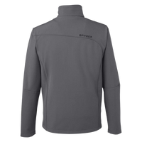 Spyder Men's Transport Soft Shell Jacket, Polar / Black, Back view