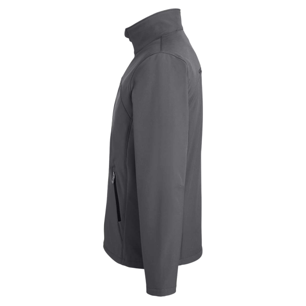 Spyder Men's Transport Soft Shell Jacket, Polar / Black, Left Sleeve view