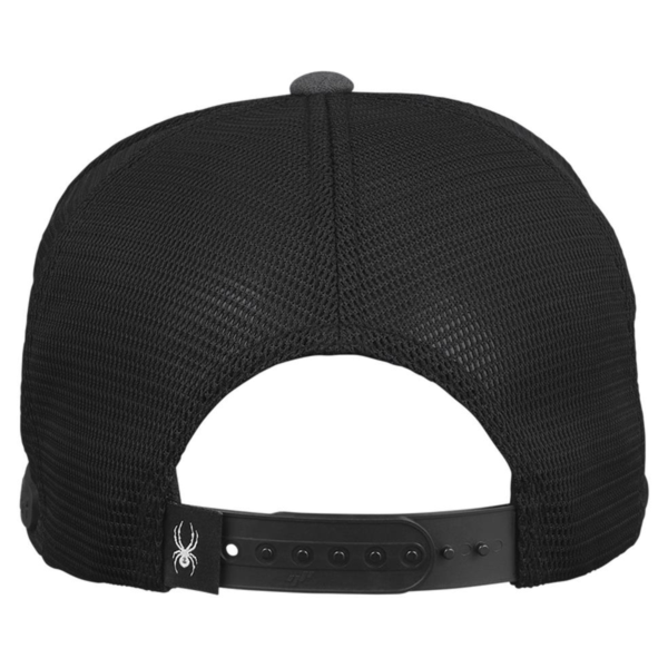 Spyder Radykl Flexfit Trucker Cap, Black / Black Heather, Back view