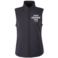 Spyder Women's Axis Insulated Vest, Black, Front view, Mockup