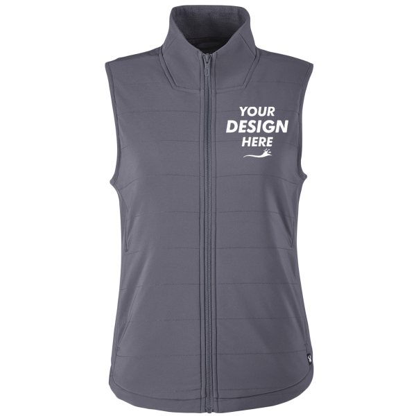 Spyder Women's Axis Insulated Vest, Polar, Front view, Mockup
