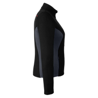 Spyder Women's Constant Full-Zip Sweater Fleece Jacket, Black / Polar / Red, Right Sleeve view