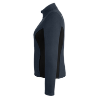 Spyder Women's Constant Full-Zip Sweater Fleece Jacket, Frontier / Black / White, Left Sleeve view