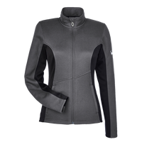Spyder Women's Constant Full-Zip Sweater Fleece Jacket, Polar / Black / White, Front view