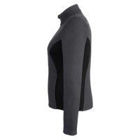 Spyder Women's Constant Full-Zip Sweater Fleece Jacket, Polar / Black / White, Left Sleeve view