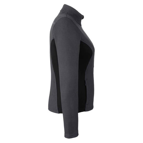 Spyder Women's Constant Full-Zip Sweater Fleece Jacket, Polar / Black / White, Right Sleeve view