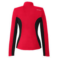 Spyder Women's Constant Full-Zip Sweater Fleece Jacket, Red / Back / White, Back view