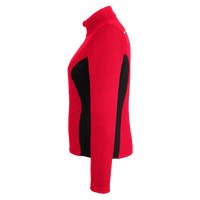 Spyder Women's Constant Full-Zip Sweater Fleece Jacket, Red / Back / White, Left Sleeve view