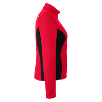 Spyder Women's Constant Full-Zip Sweater Fleece Jacket, Red / Back / White, Right Sleeve view