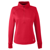 Spyder Women's Freestyle Half-Zip Pullover, Red, Front view