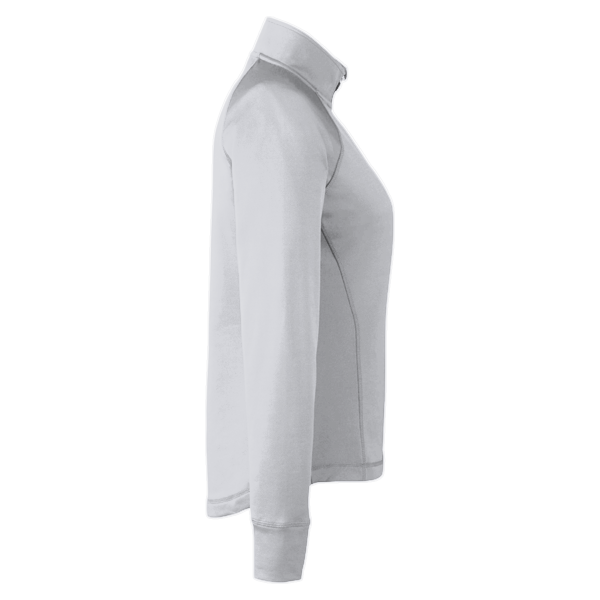 Spyder Women's Freestyle Half-Zip Pullover, White, Right Sleeve view