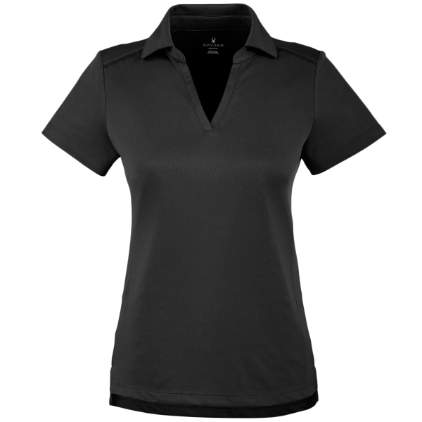 Spyder Women's Freestyle Polo, Black, Front view