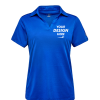 Spyder Women's Freestyle Polo, Electric Blue, Front view, Mockup