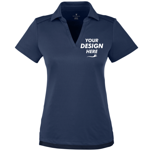 Spyder Women's Freestyle Polo, Frontier, Front view, Mockup