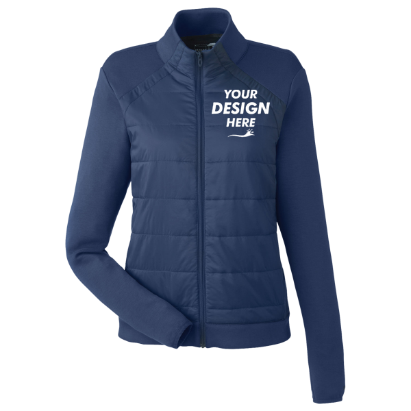 Spyder Women's Impact Full-Zip Jacket, Frontier, Front view, Mockup