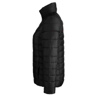 Spyder Women's Insulated Puffer Jacket, Black / Red, Left Sleeve view
