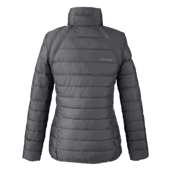Spyder Women's Insulated Puffer Jacket, Polar / Alloy, Back view