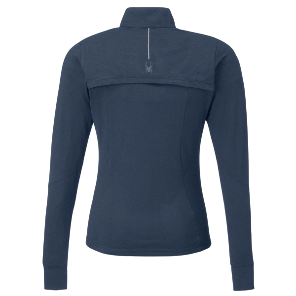Spyder Women's Spyre Quarter-Zip Pullover, Frontier Frost, Back view