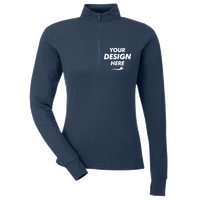 Spyder Women's Spyre Quarter-Zip Pullover, Frontier Frost, Front view, Mockup