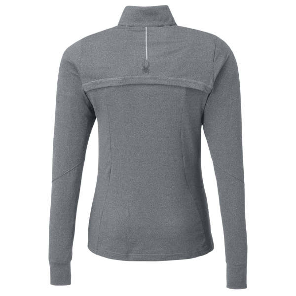 Spyder Women's Spyre Quarter-Zip Pullover, Polar Frost, Back view