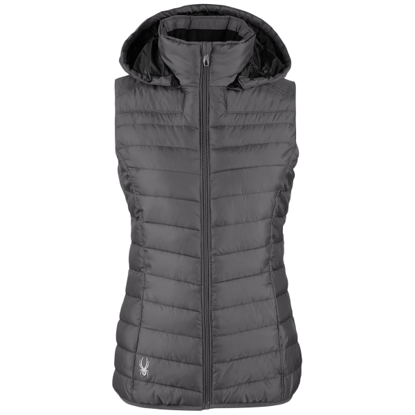 Spyder Women's Supreme Puffer Vest, Polar, Front view