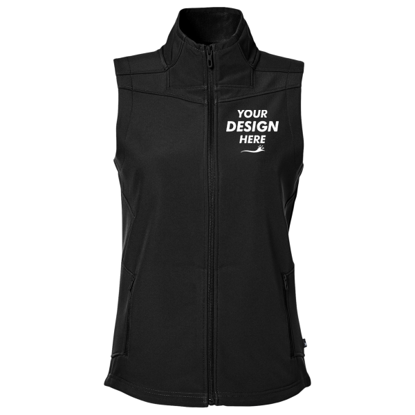 Spyder Women's Touring Vest, Black, Front view, Mockup