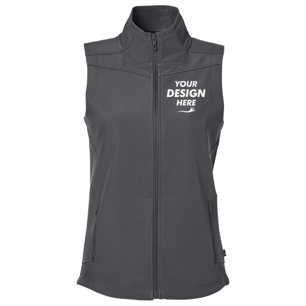 Spyder Women's Touring Vest, Polar, Front view, Mockup