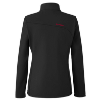 Spyder Women's Transport Soft Shell Jacket, Black / Red, Back view