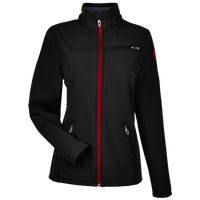 Spyder Women's Transport Soft Shell Jacket, Black / Red, Front view