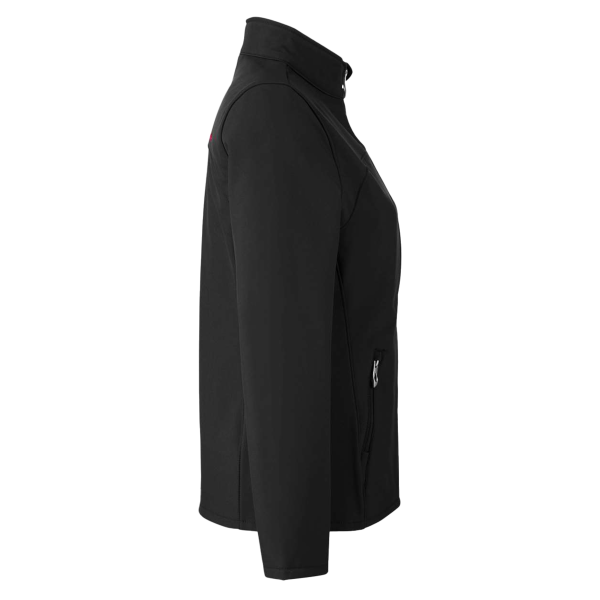 Spyder Women's Transport Soft Shell Jacket, Black / Red, Right Sleeve view