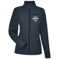 Spyder Women's Transport Soft Shell Jacket, Frontier / Black, Front view, Mockup
