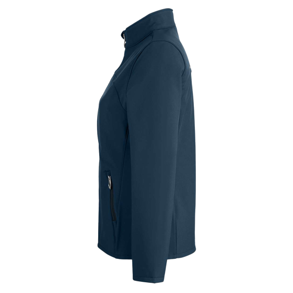 Spyder Women's Transport Soft Shell Jacket, Frontier / Black, Left Sleeve view