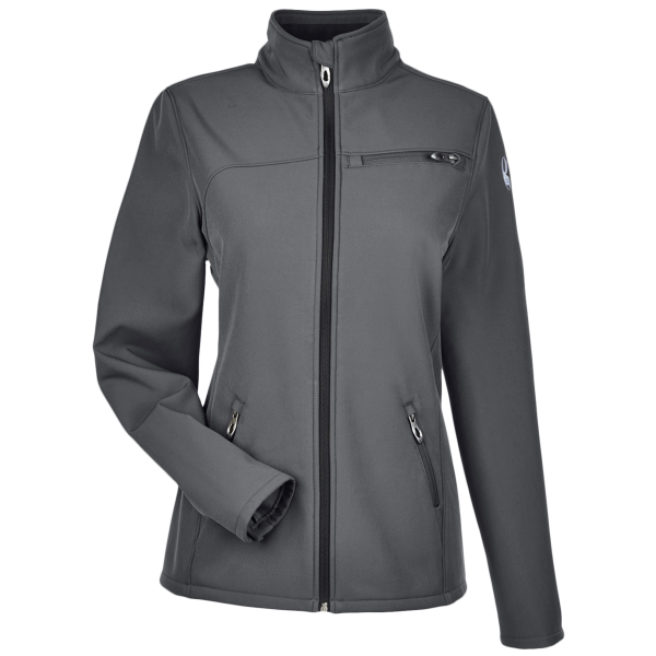 Spyder Women's Transport Soft Shell Jacket, Polar / White, Front view