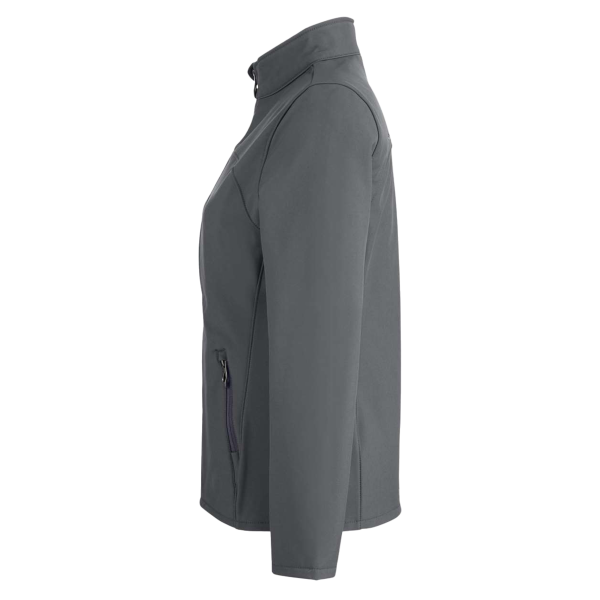 Spyder Women's Transport Soft Shell Jacket, Polar / White, Left Sleeve view
