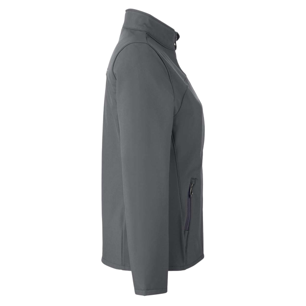 Spyder Women's Transport Soft Shell Jacket, Polar / White, Right Sleeve view