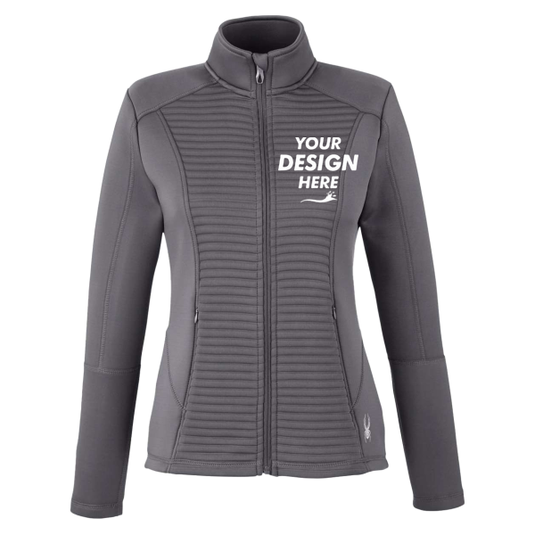 Spyder Women's Venom Full-Zip Jacket, Polar, Front view, Mockup