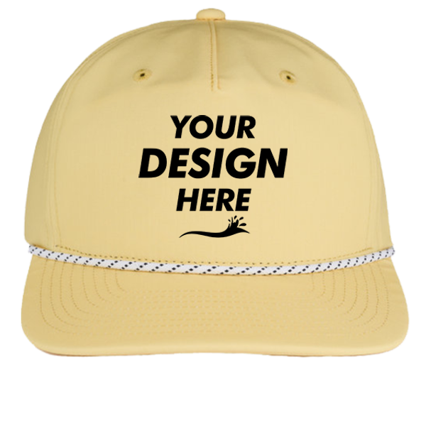 Swannies Brewer Cap, Sunshine / Sunshine, Front view, Mockup