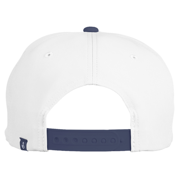 Swannies Brewer Cap, White / Navy, Back view