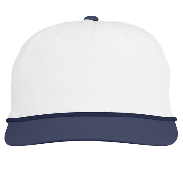 Swannies Brewer Cap, White / Navy, Front view