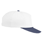 Swannies Brewer Cap, White / Navy, Right Side view